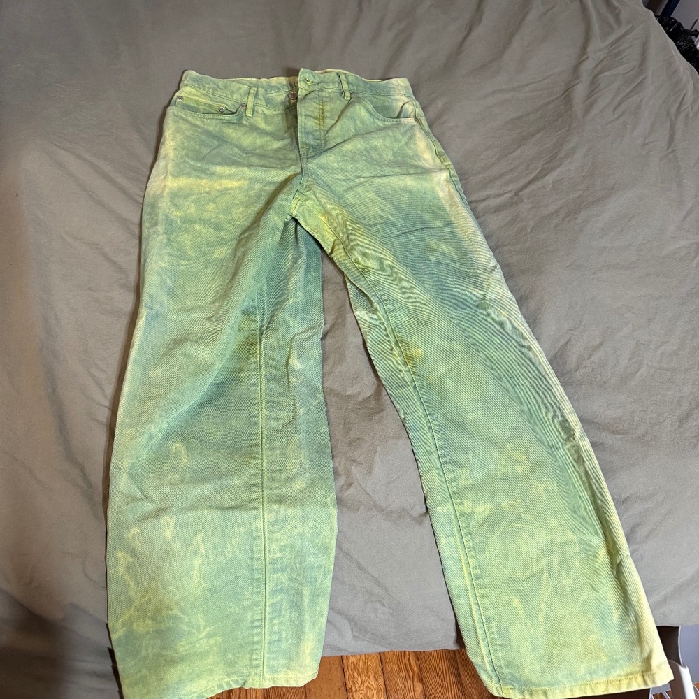 Stussy hand dyed wonderland big ol jeans